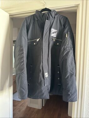 Men's Black Ski Jacket with Hood - Performance Snow Coat